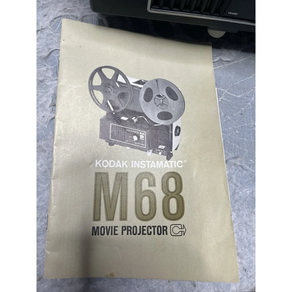 Vintage Kodak M68 Instamatic Super 8+8mm Movie Film Projector Rare Tested